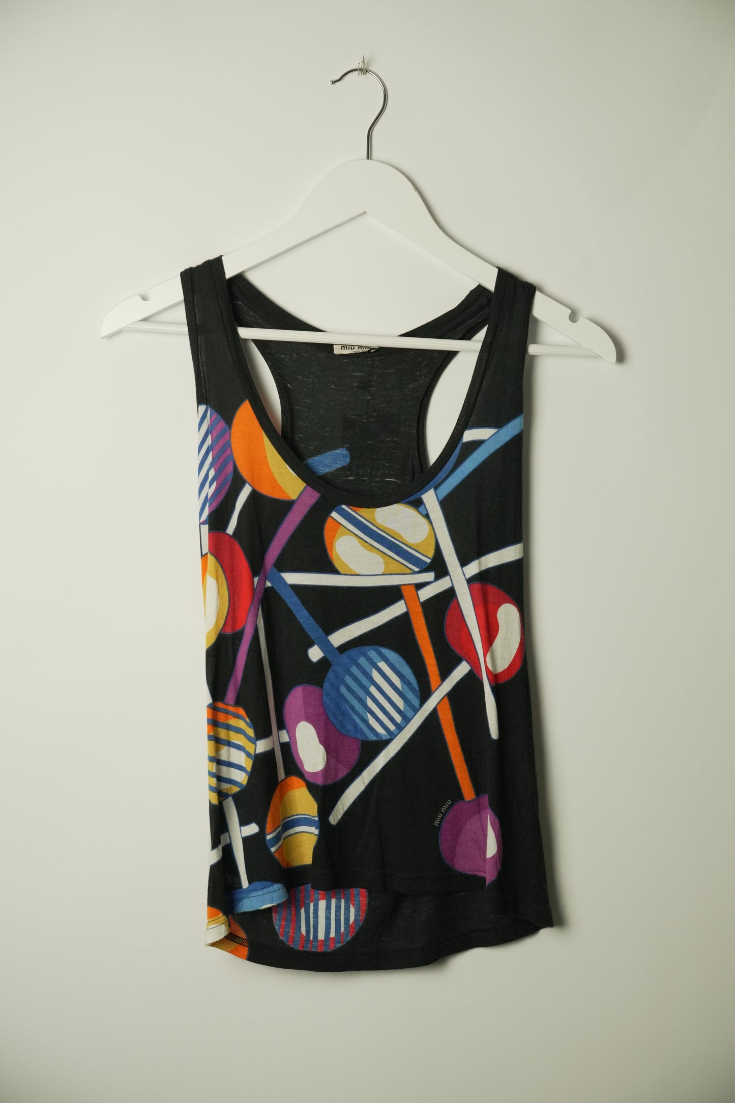 Miu Miu Lollipop Multicolour Sless Tank Top