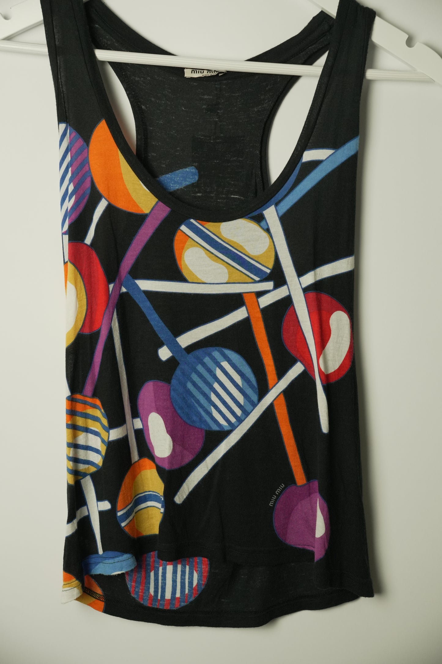 Miu Miu Lollipop Multicolour Sless Tank Top