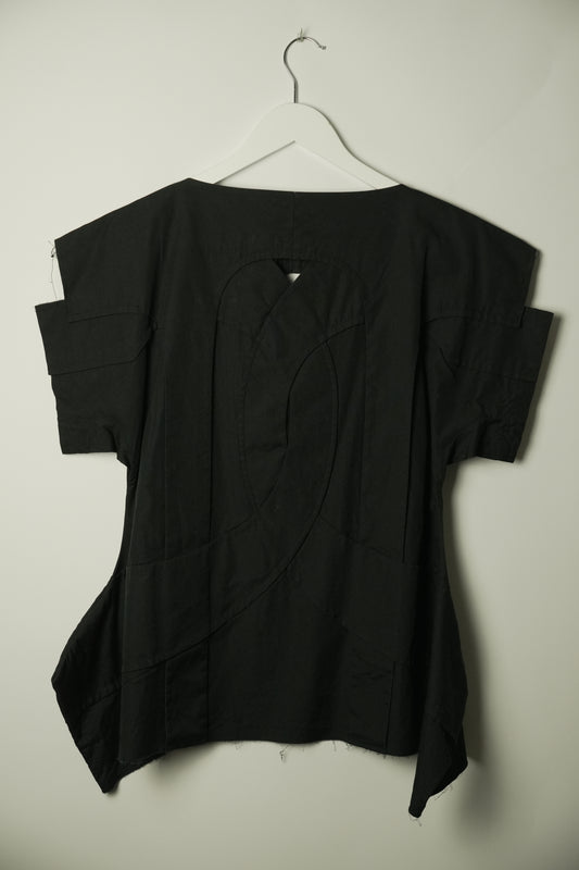 Comme Des Garcons SS Overlay Patch Blouse AD2013