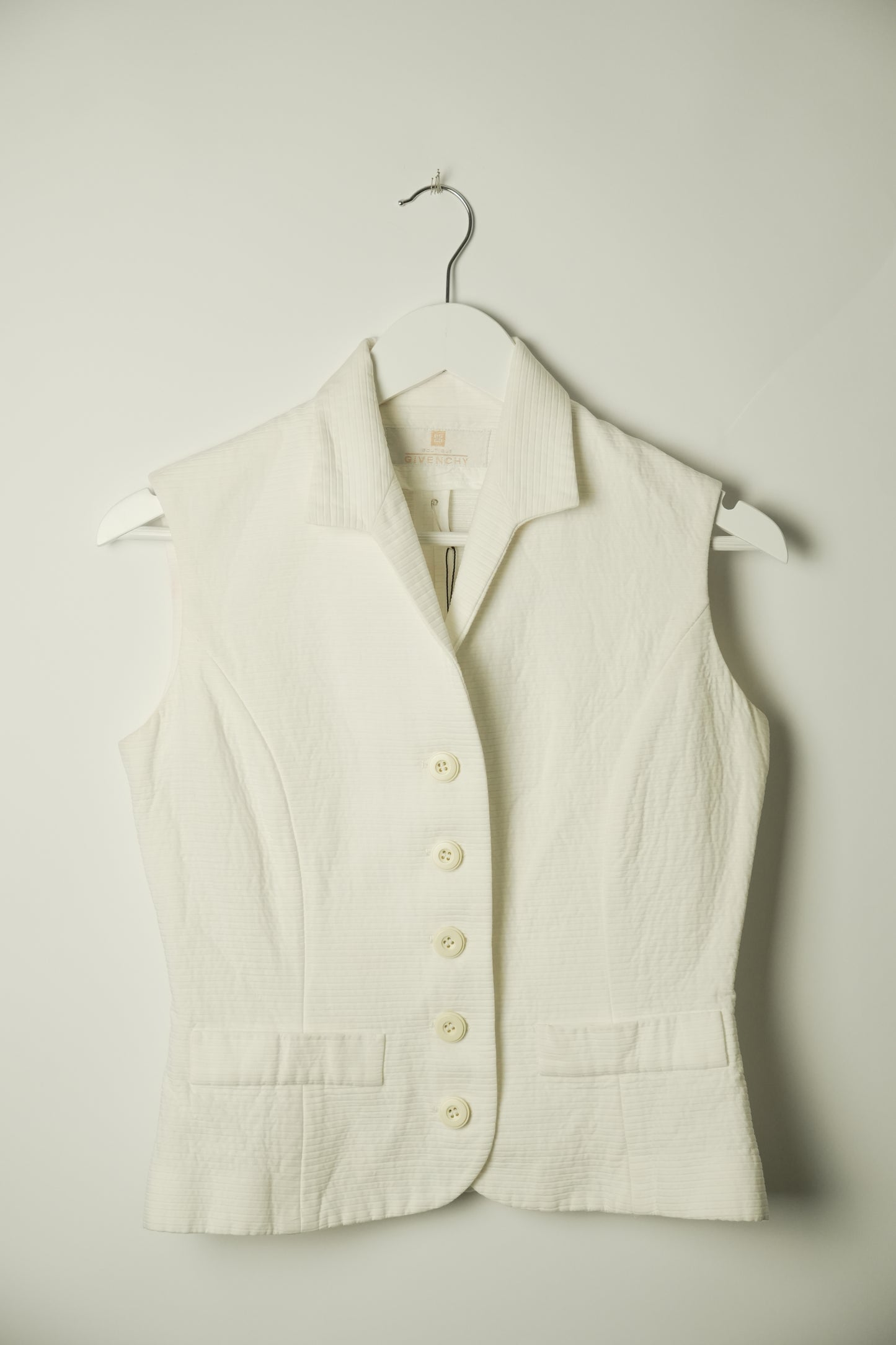 Givenchy Sless Vest White Button Down