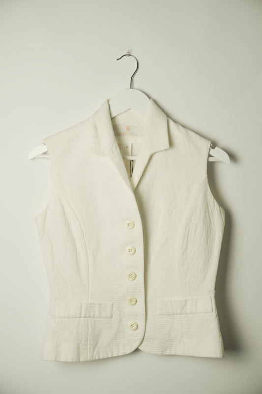 Givenchy Sless Vest White Button Down