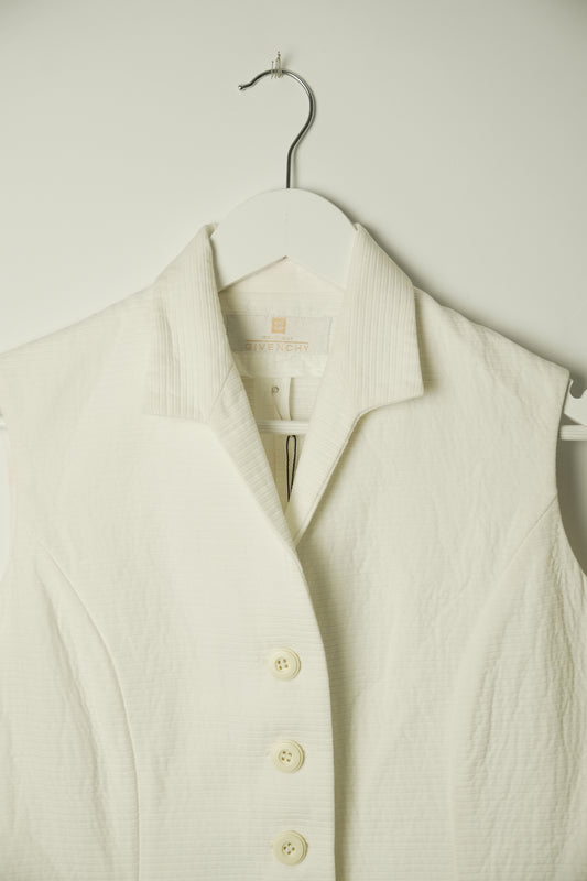 Givenchy Sless Vest White Button Down