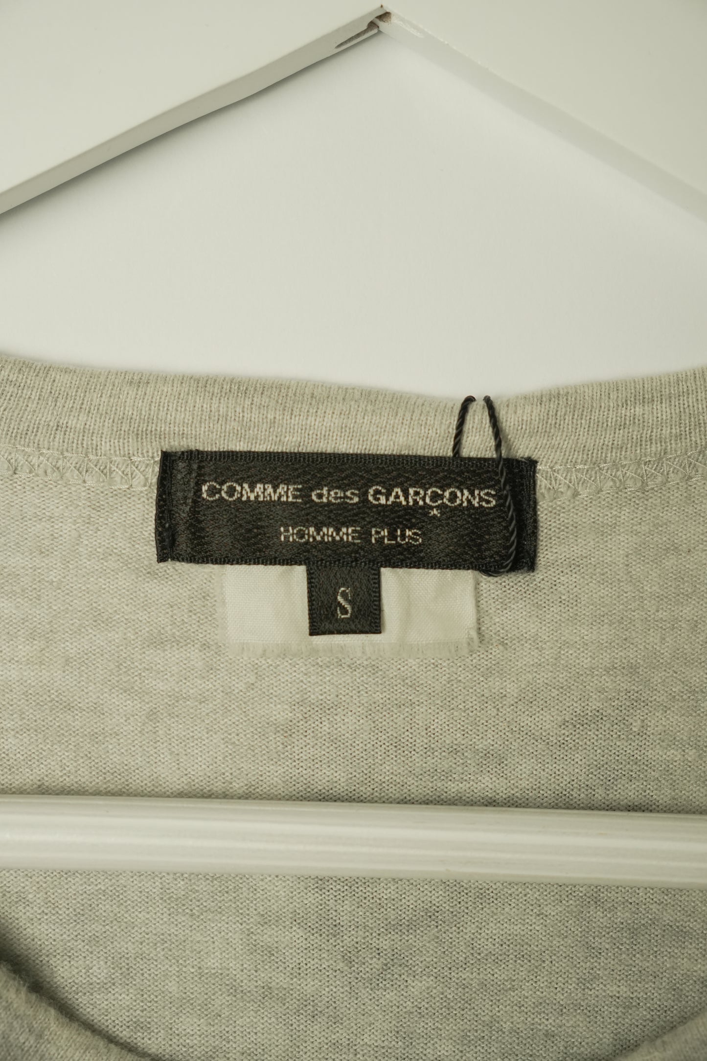 Comme Des Garcons Homme Plus Grey Tee w Cardigan Pocket Details