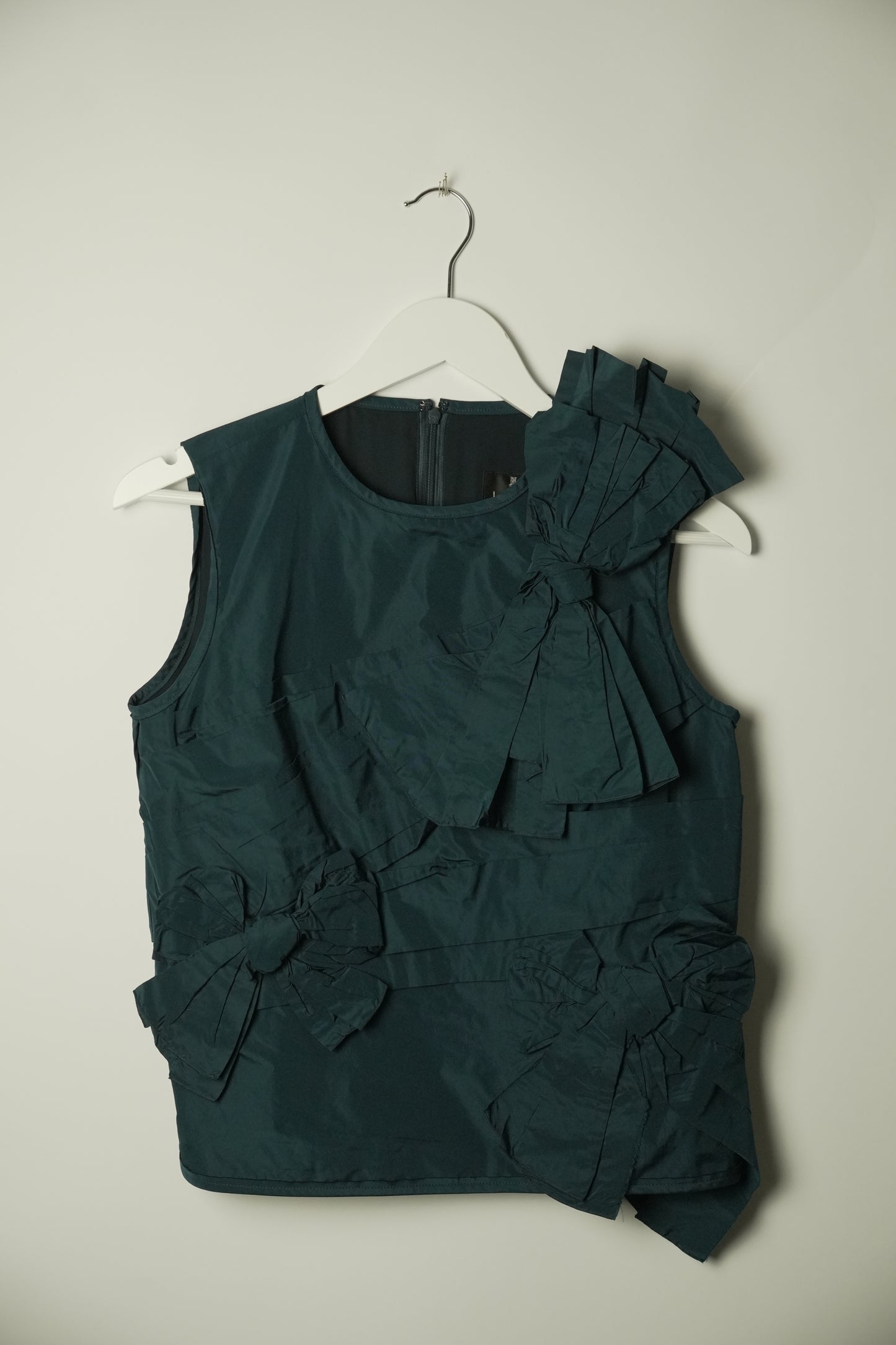 Lanvin Collection Navy Sless Ribbon Bow Top Sz 38