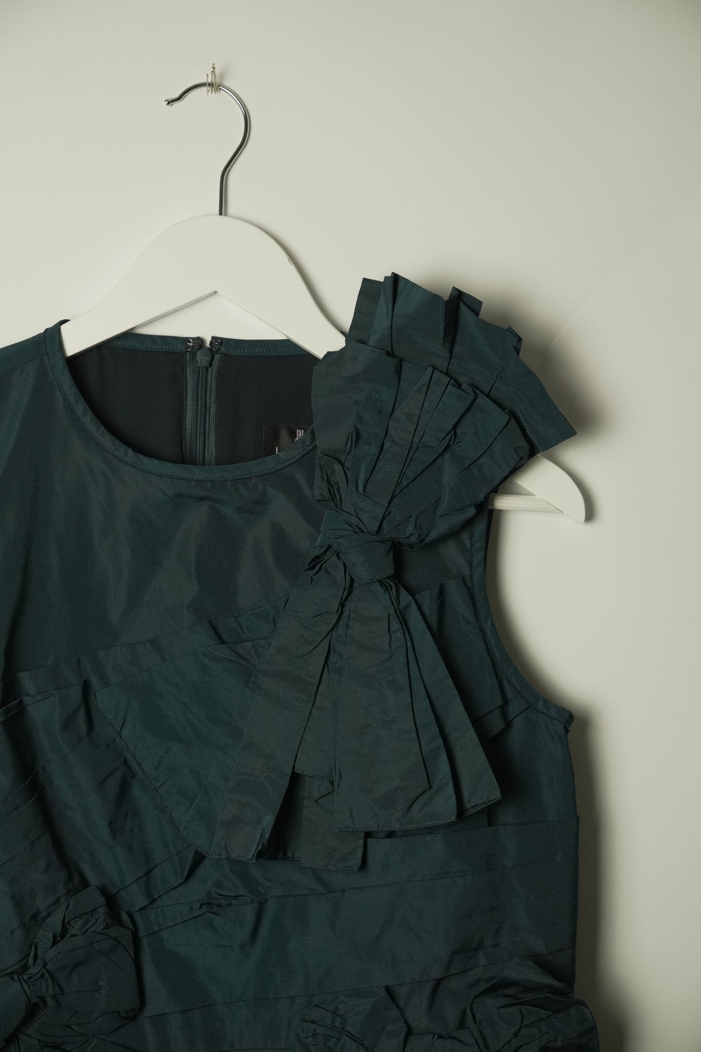 Lanvin Collection Navy Sless Ribbon Bow Top Sz 38
