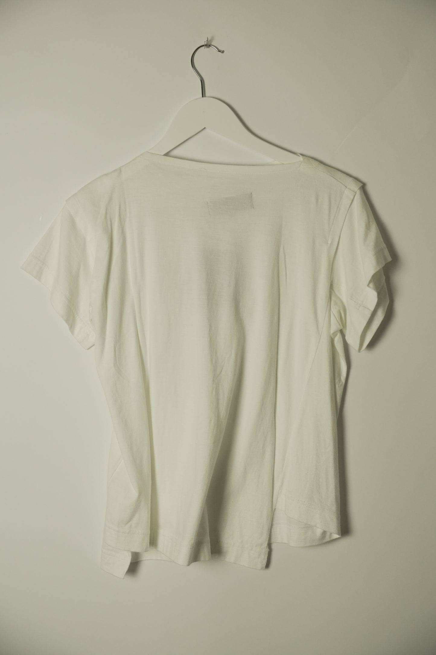 Tricot Comme Des Garcons Boat Neck SS Tee w Silver Ribbon Badges AD2014