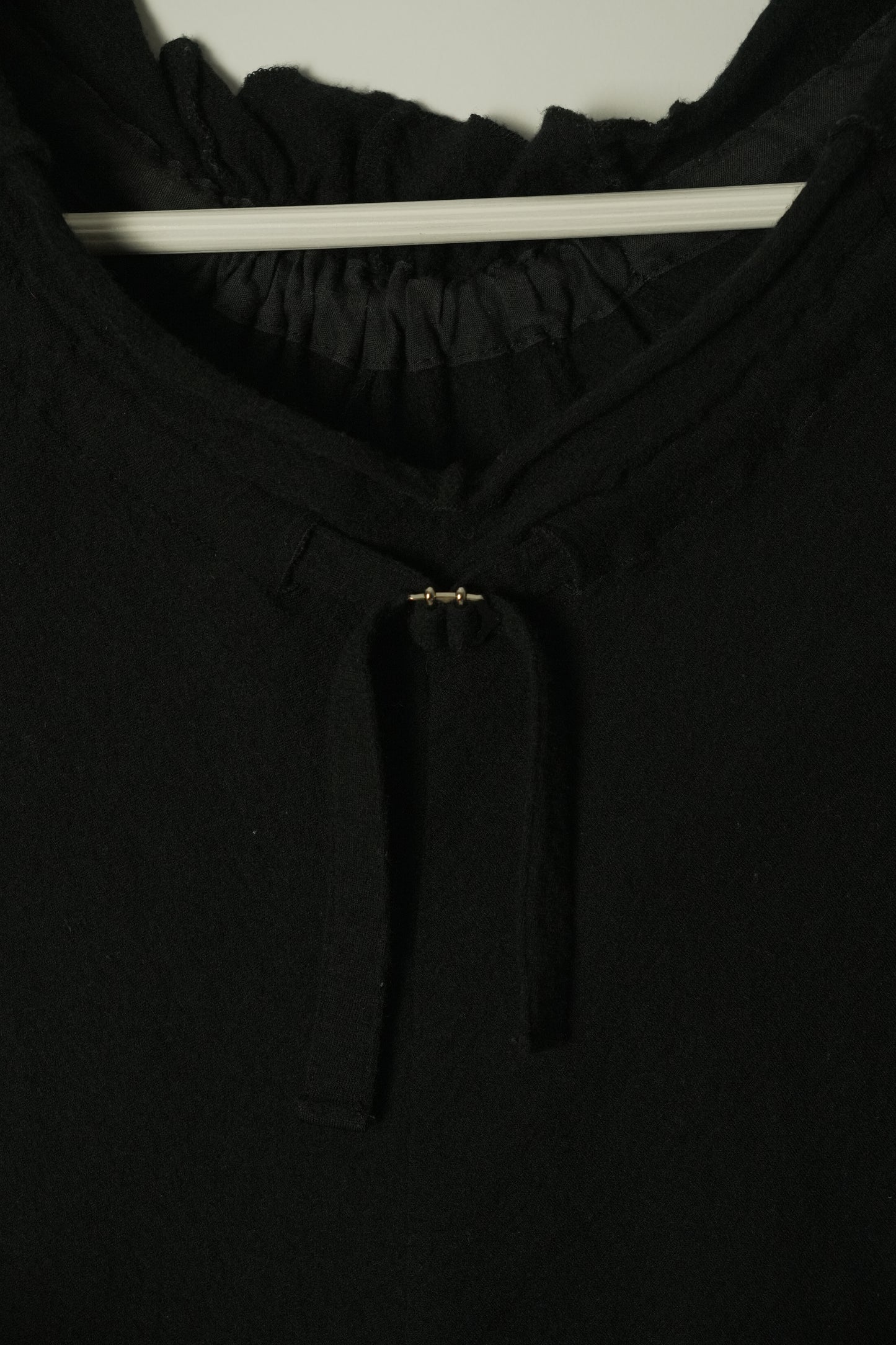Junya Watanabe Comme Des Garcons SS Bubble Cap Sleeve w Buckle Neckline Top AD2002