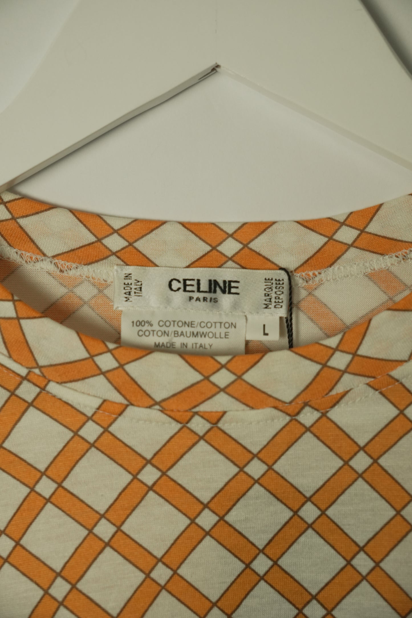 Celine Mosaic Print LS Cotton Top