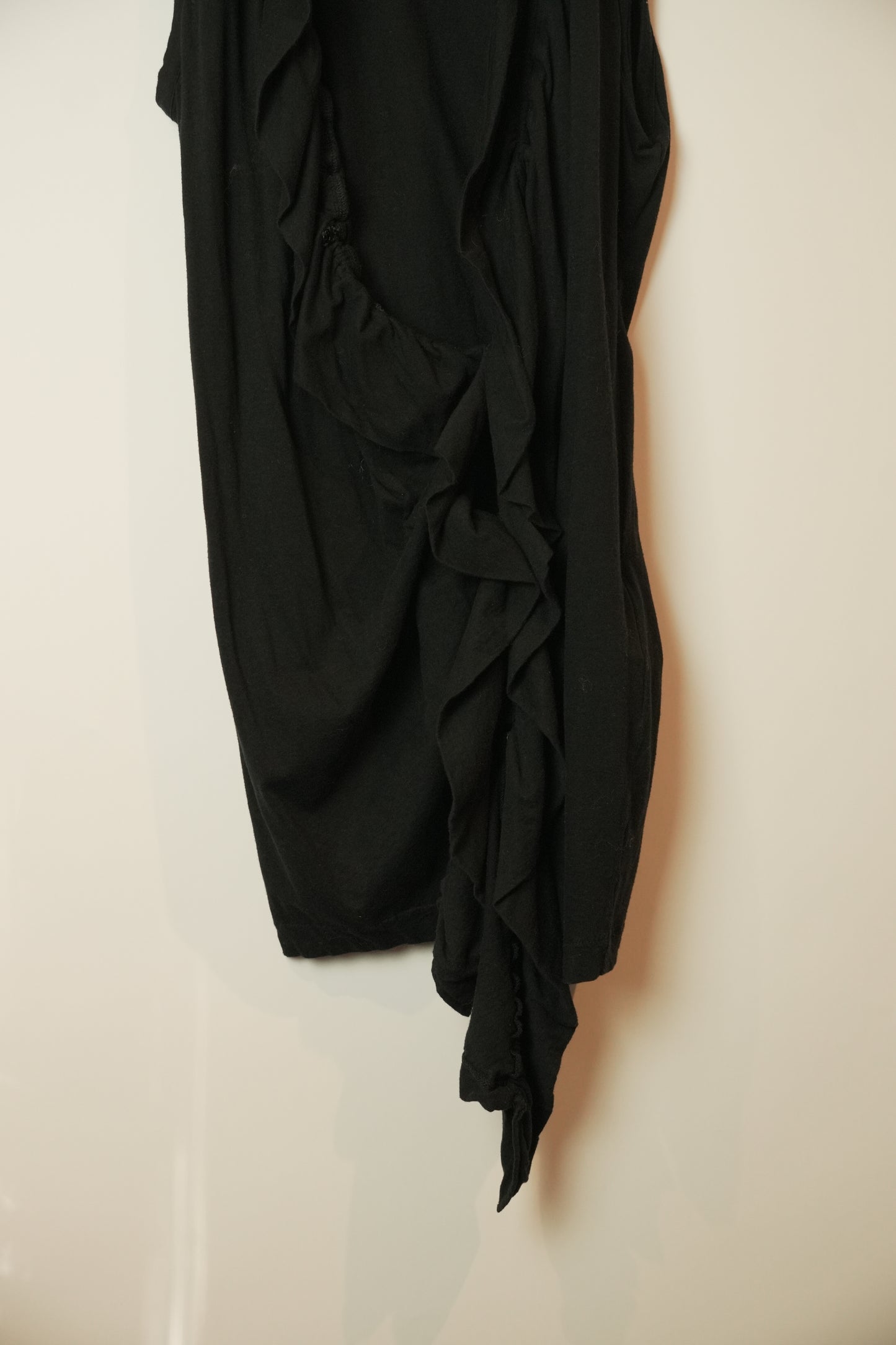 Y's Ruffle Vest Singlet Assymetrical
