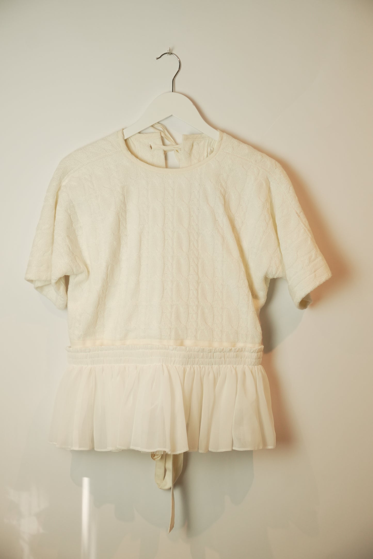 Tao Comme Des Garcons SS Knit sweater w Detachable Tulle skirt AD2022