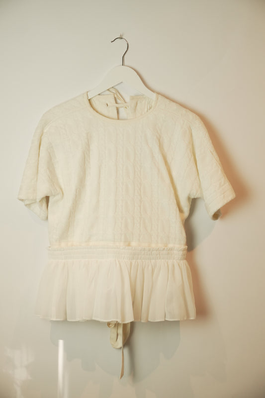 Tao Comme Des Garcons SS Knit sweater w Detachable Tulle skirt AD2022