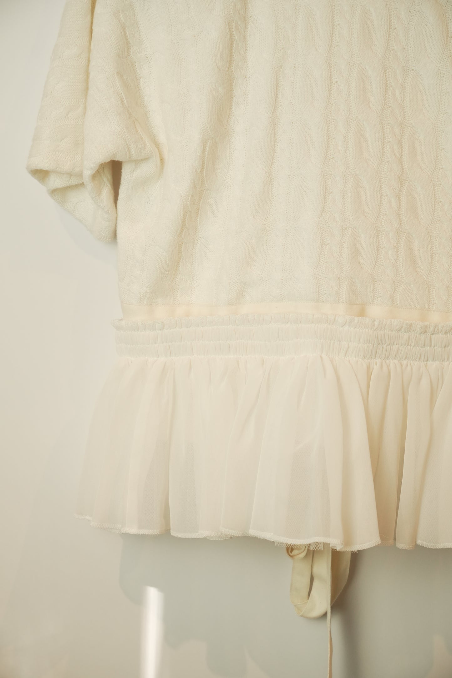 Tao Comme Des Garcons SS Knit sweater w Detachable Tulle skirt AD2022