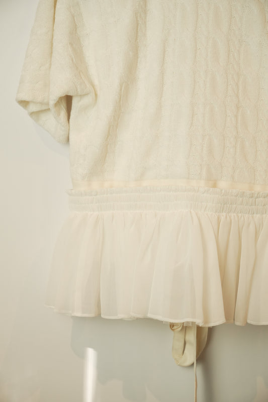 Tao Comme Des Garcons SS Knit sweater w Detachable Tulle skirt AD2022