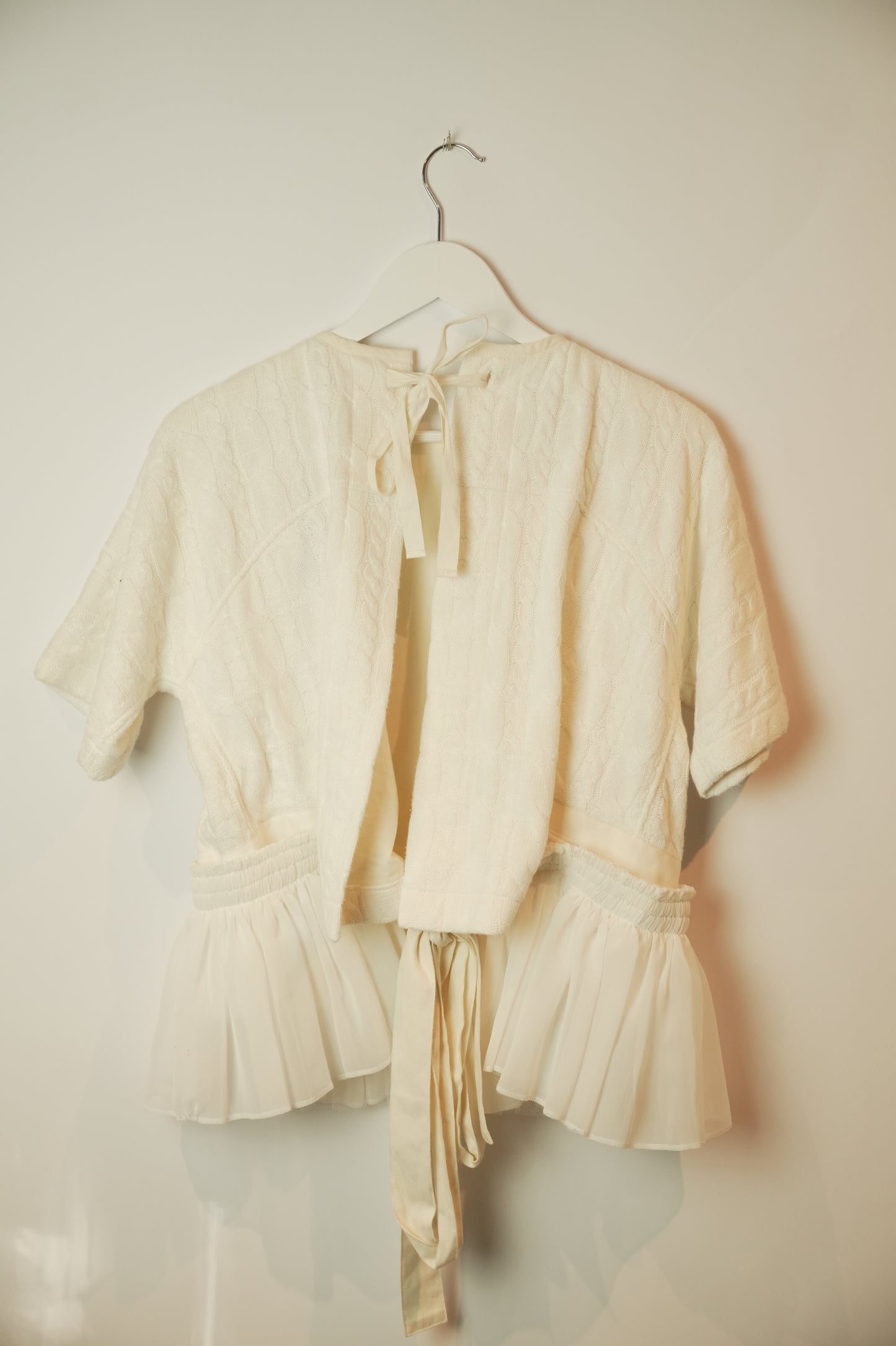 Tao Comme Des Garcons SS Knit sweater w Detachable Tulle skirt AD2022