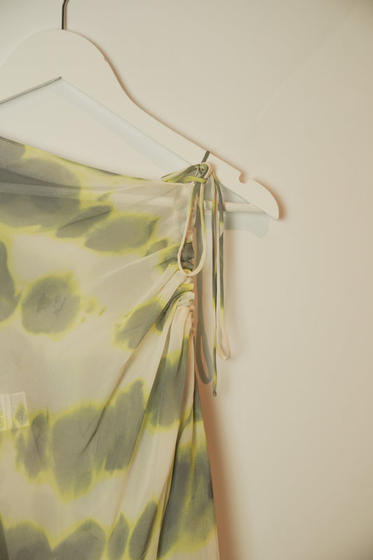 Sportmax One Shoulder Sheer Tie Dye Top