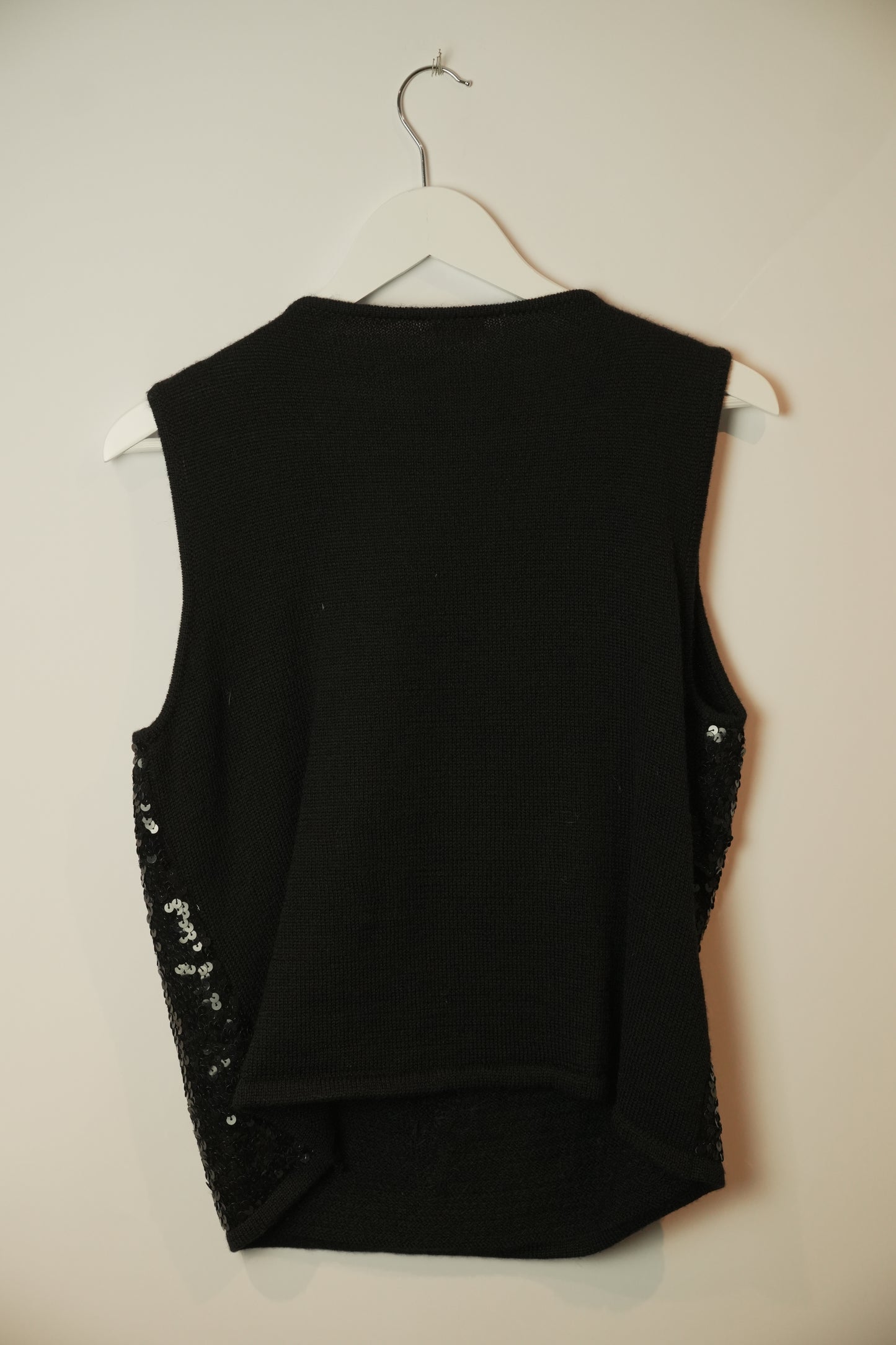 Valentino Knit Sequin Beaded Vest Top