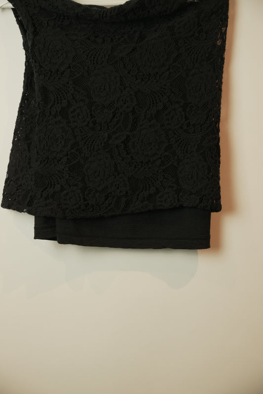 Junya Watanabe Comme Des Garcons Lace Assymetrical Top AD2004
