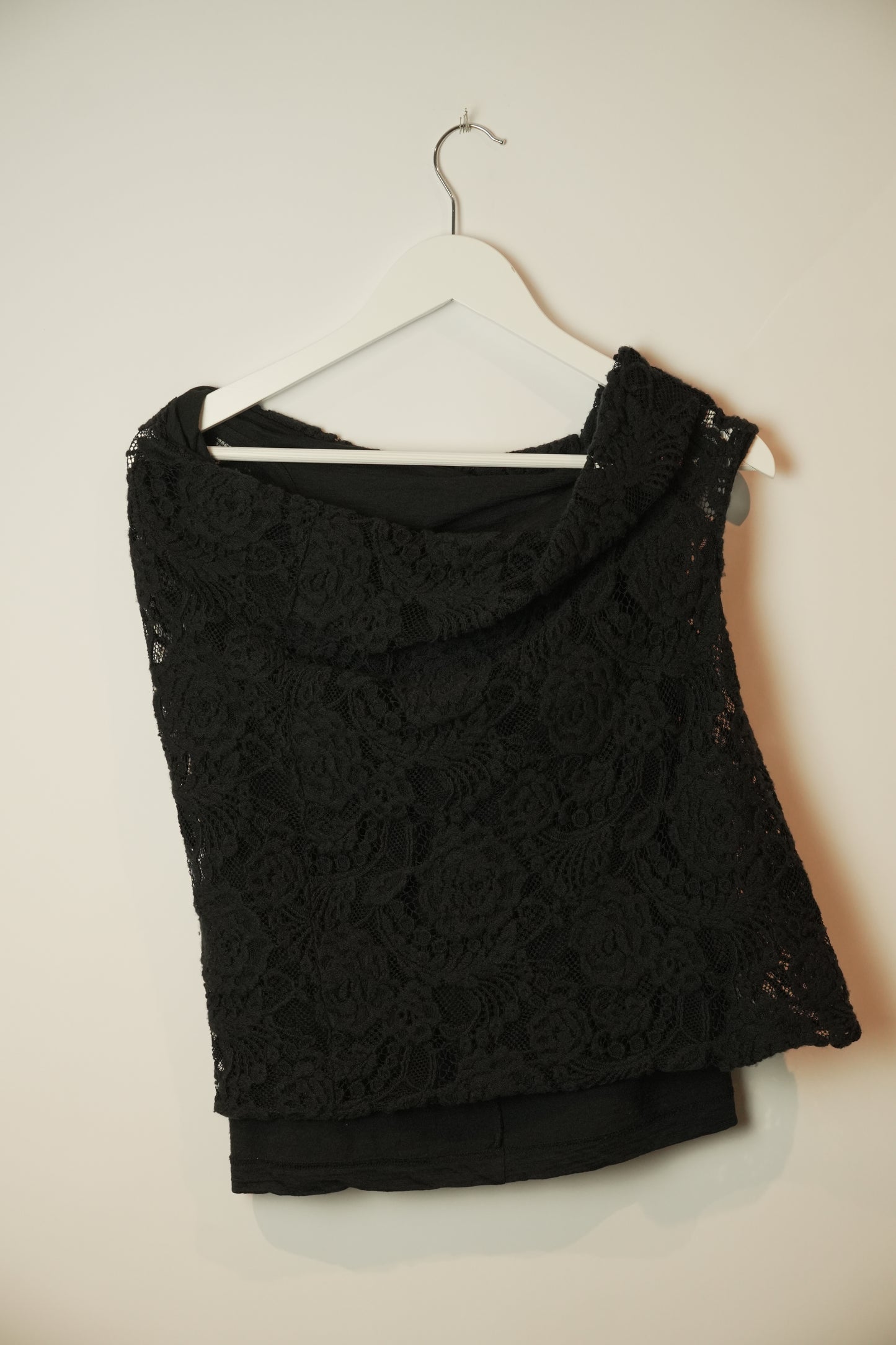 Junya Watanabe Comme Des Garcons Lace Assymetrical Top AD2004