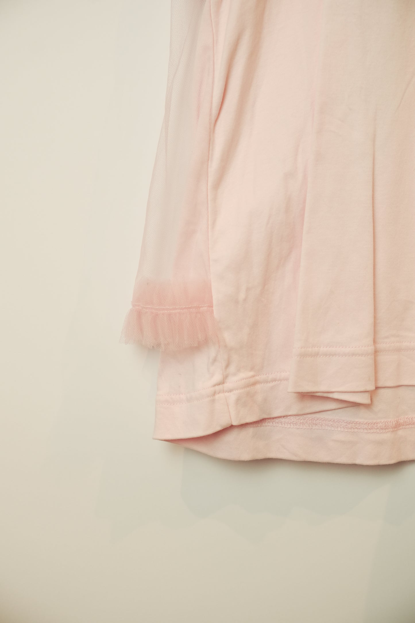 Noir Kei Ninomita Pink Tshirt w tulle ovelay