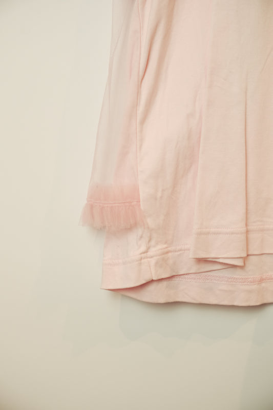 Noir Kei Ninomita Pink Tshirt w tulle ovelay