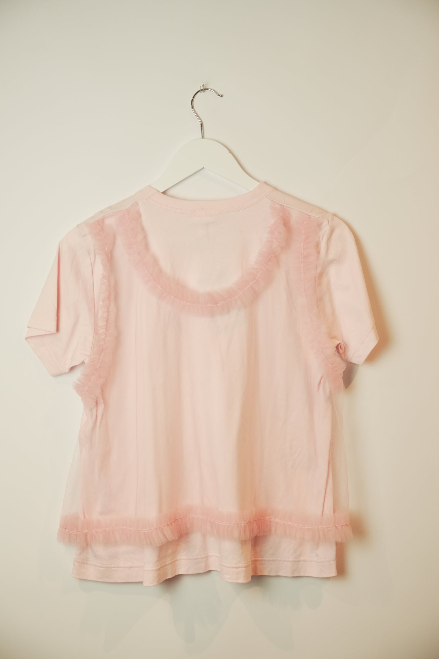 Noir Kei Ninomita Pink Tshirt w tulle ovelay