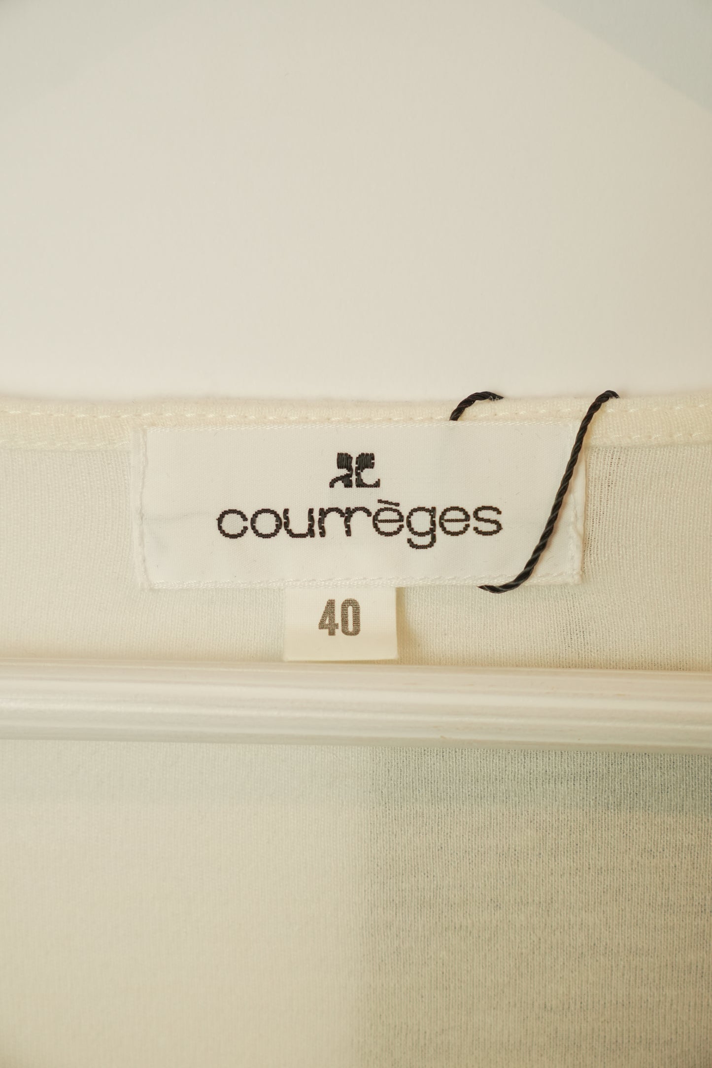 Courreges Sheer Scoop Neck LS Blouse