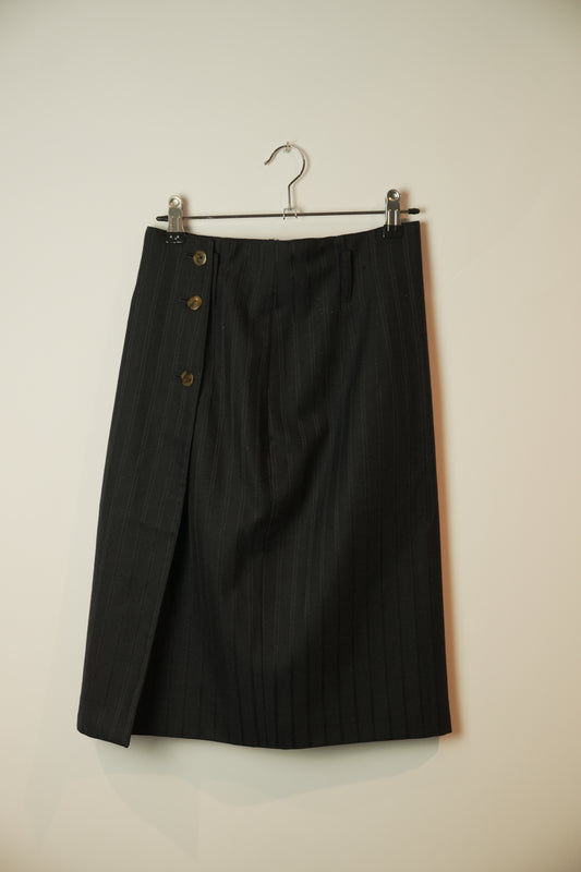 Jean Paul Gaultier Pinstripe Pencil Skirt