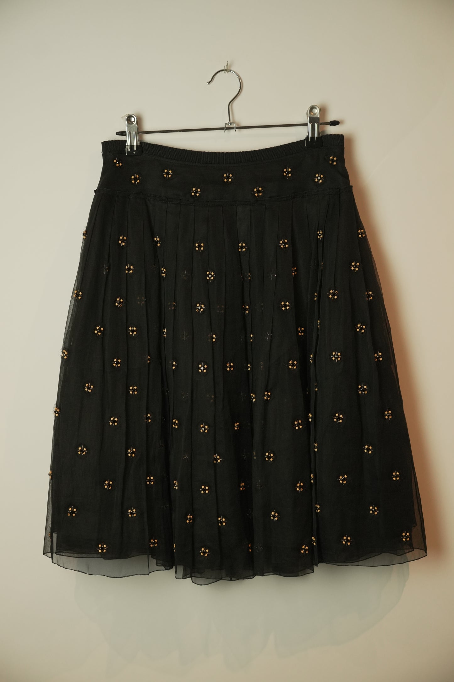 Prada Beaded Pleated Skirt