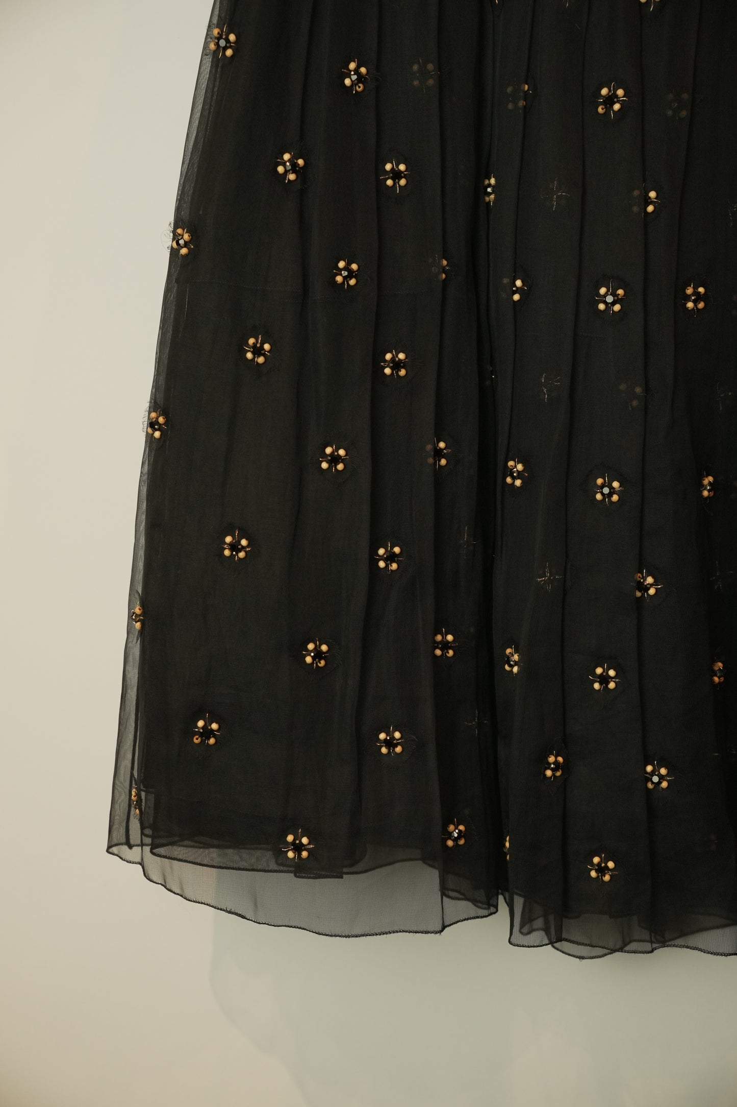 Prada Beaded Pleated Skirt