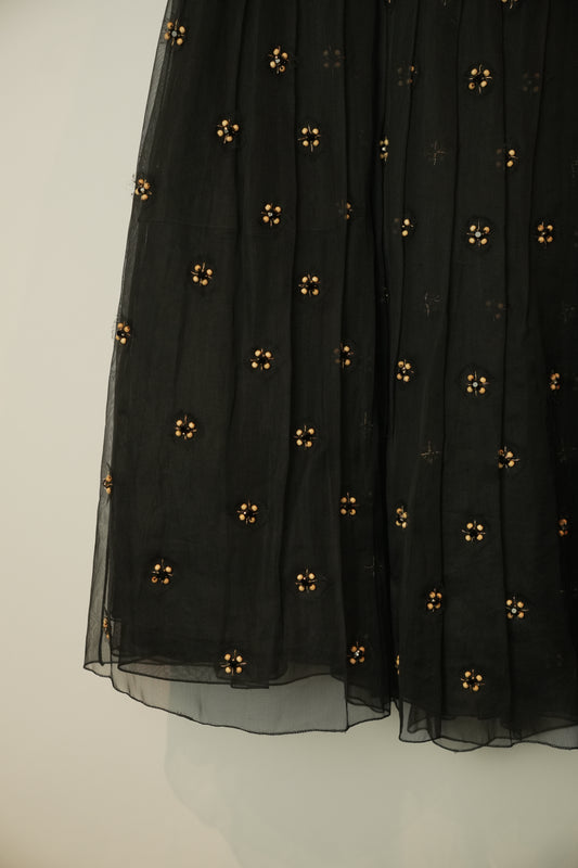 Prada Beaded Pleated Skirt