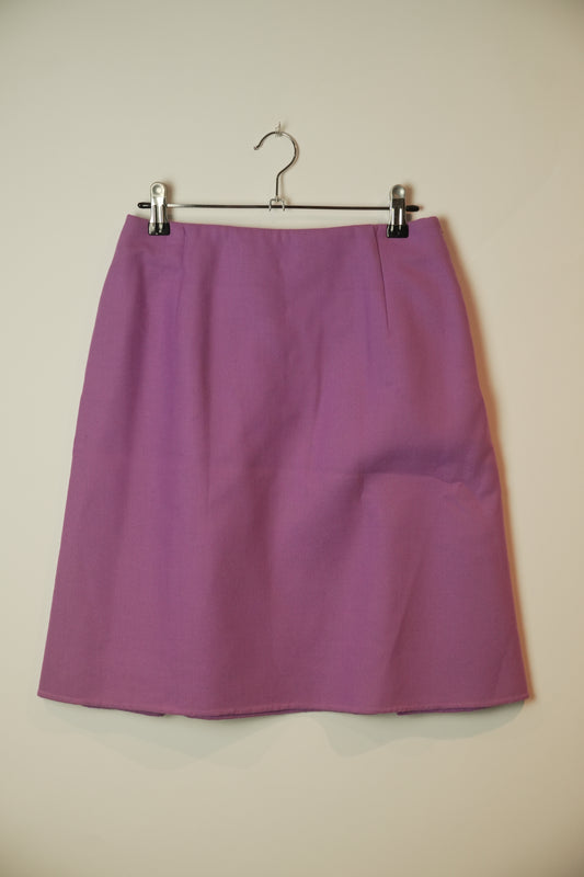 Valentino Virgin Wool A Line Skirt