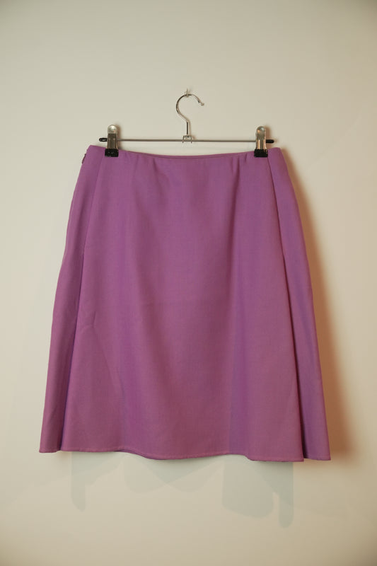 Valentino Virgin Wool A Line Skirt
