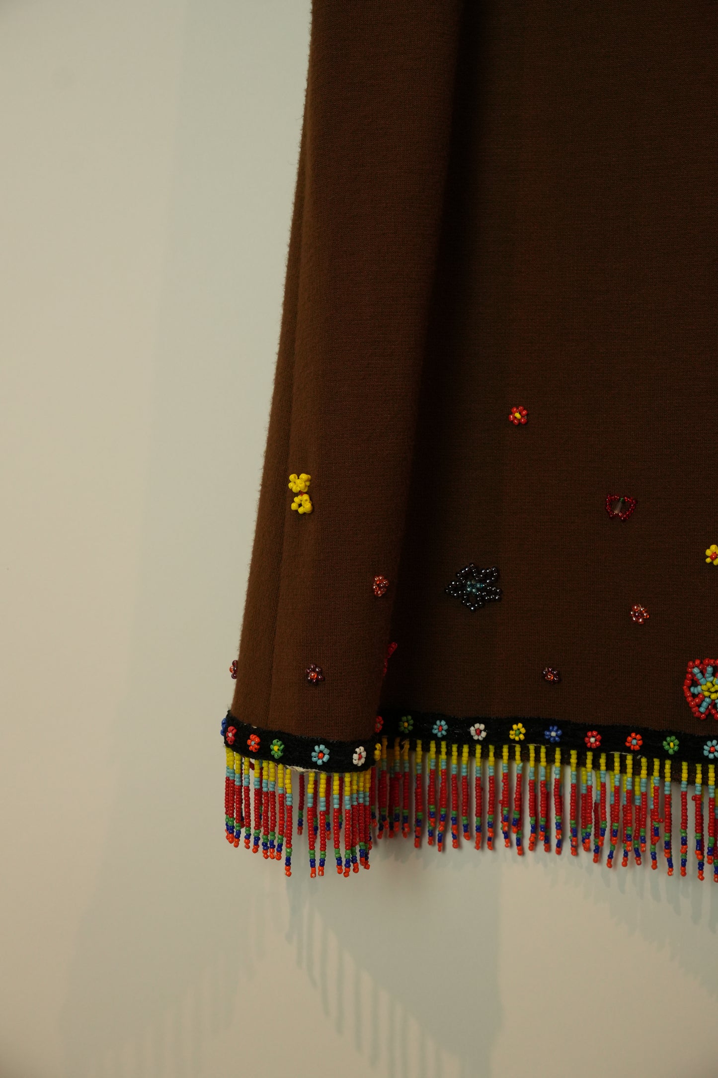 Italiya Suart Floral Beaded Hem Skirt