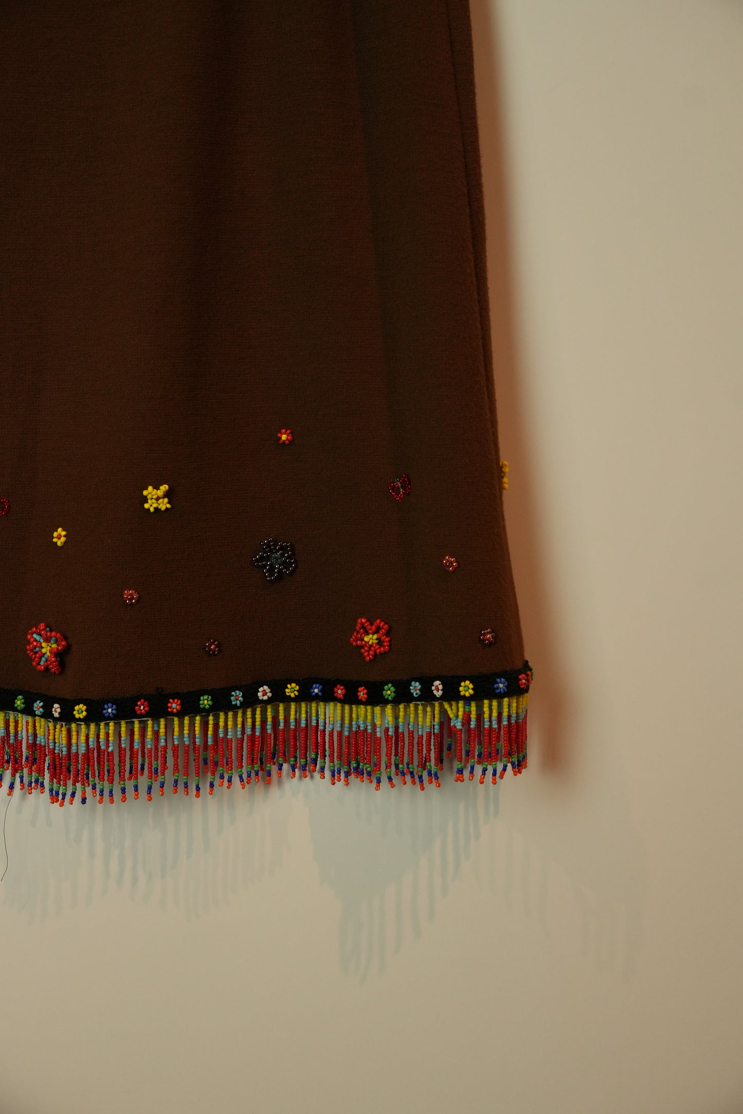 Italiya Suart Floral Beaded Hem Skirt