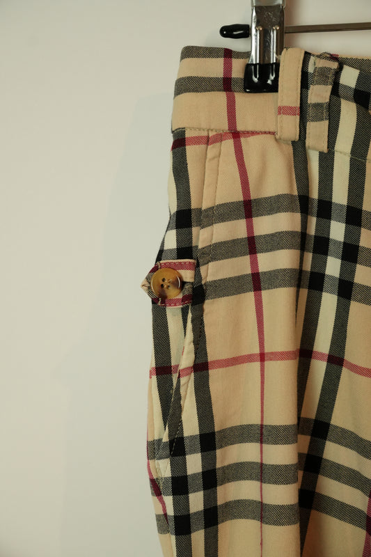 Burberry London Nova Check Capri Pants Sz M