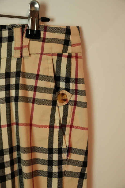 Burberry London Nova Check Capri Pants Sz M