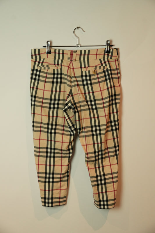 Burberry London Nova Check Capri Pants Sz M