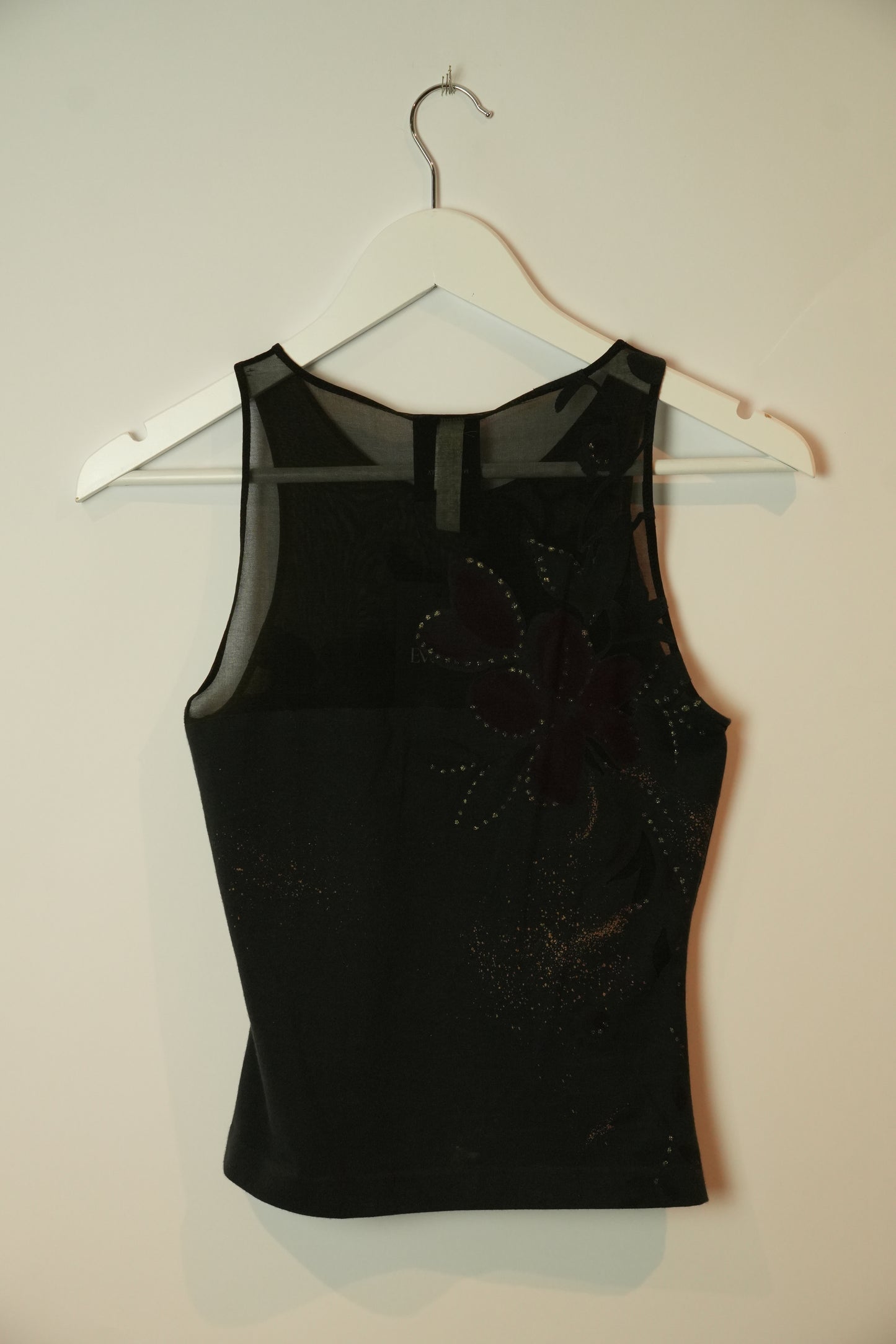 La Perla Floral Tattoo Print Sz42 Tank Top