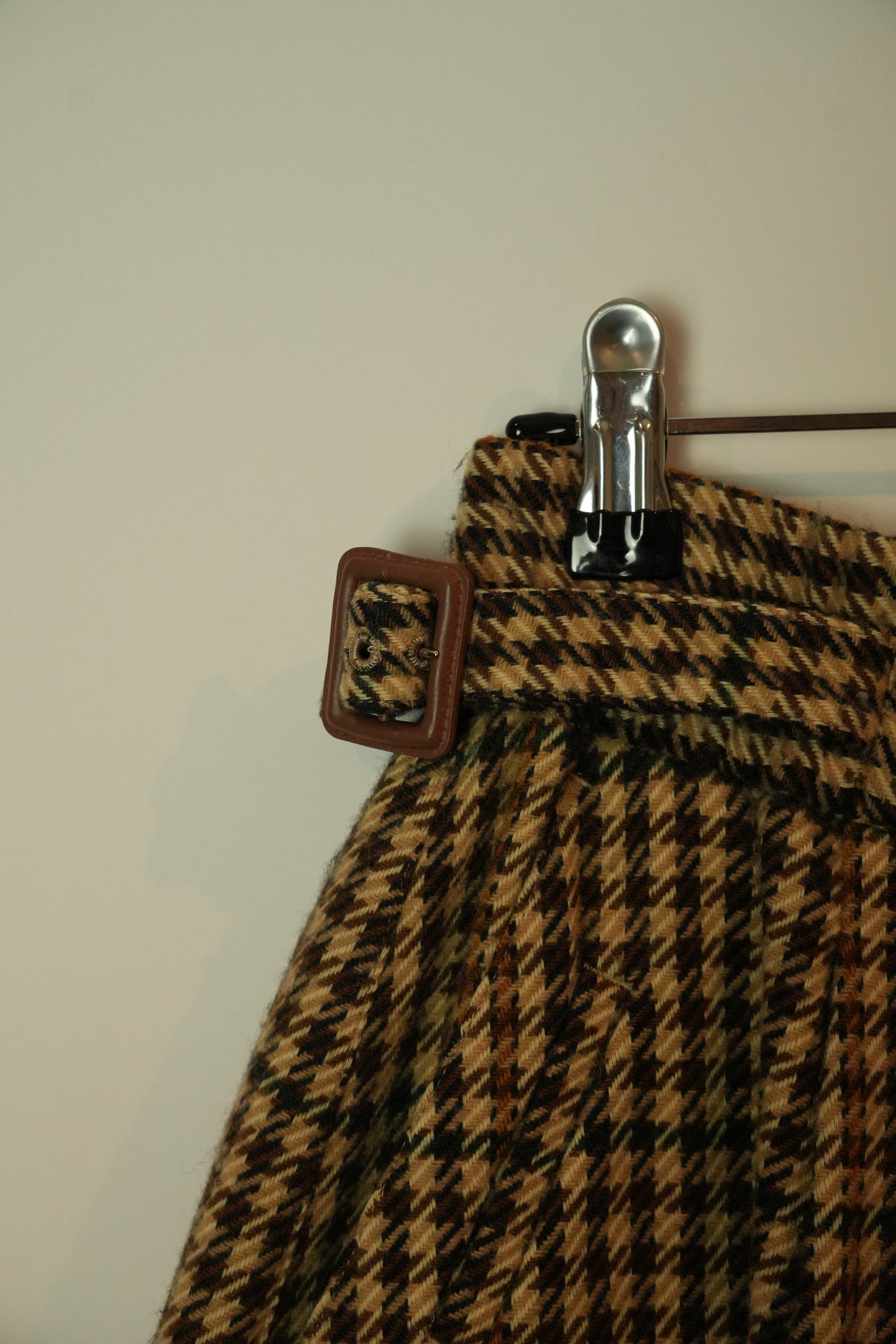 Christian Dior Sports Houndstooth Beige Checkered Bermuda Shorts
