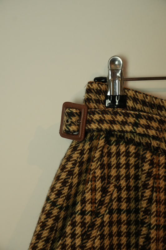 Christian Dior Sports Houndstooth Beige Checkered Bermuda Shorts