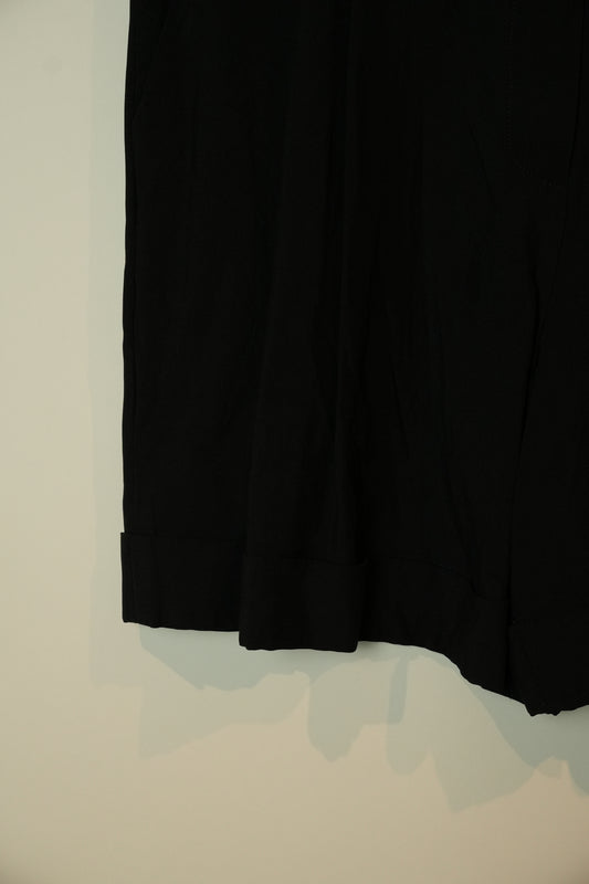 Moschino Gold Buckle Pleated Shorts