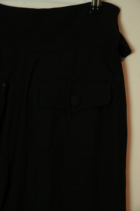 Moschino Gold Buckle Pleated Shorts