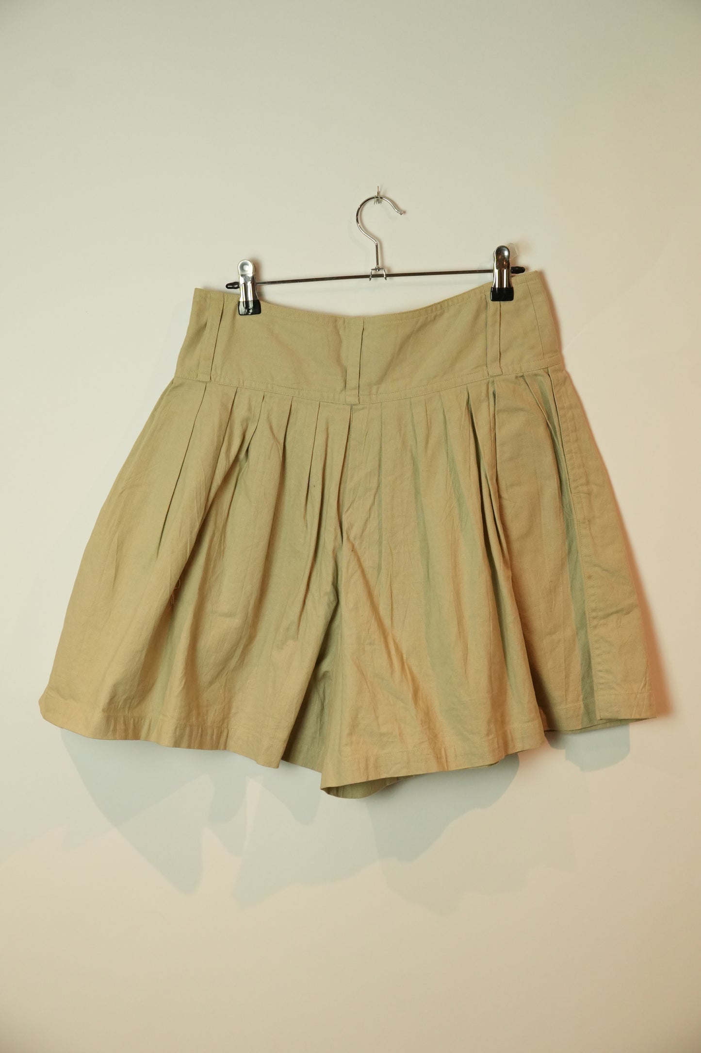 Issey Miyake Sport Cotton Pleated Flare Shorts