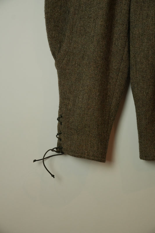 Moschino Wool Tweed Jockey Harem Capri Pants