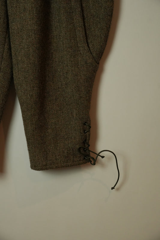 Moschino Wool Tweed Jockey Harem Capri Pants