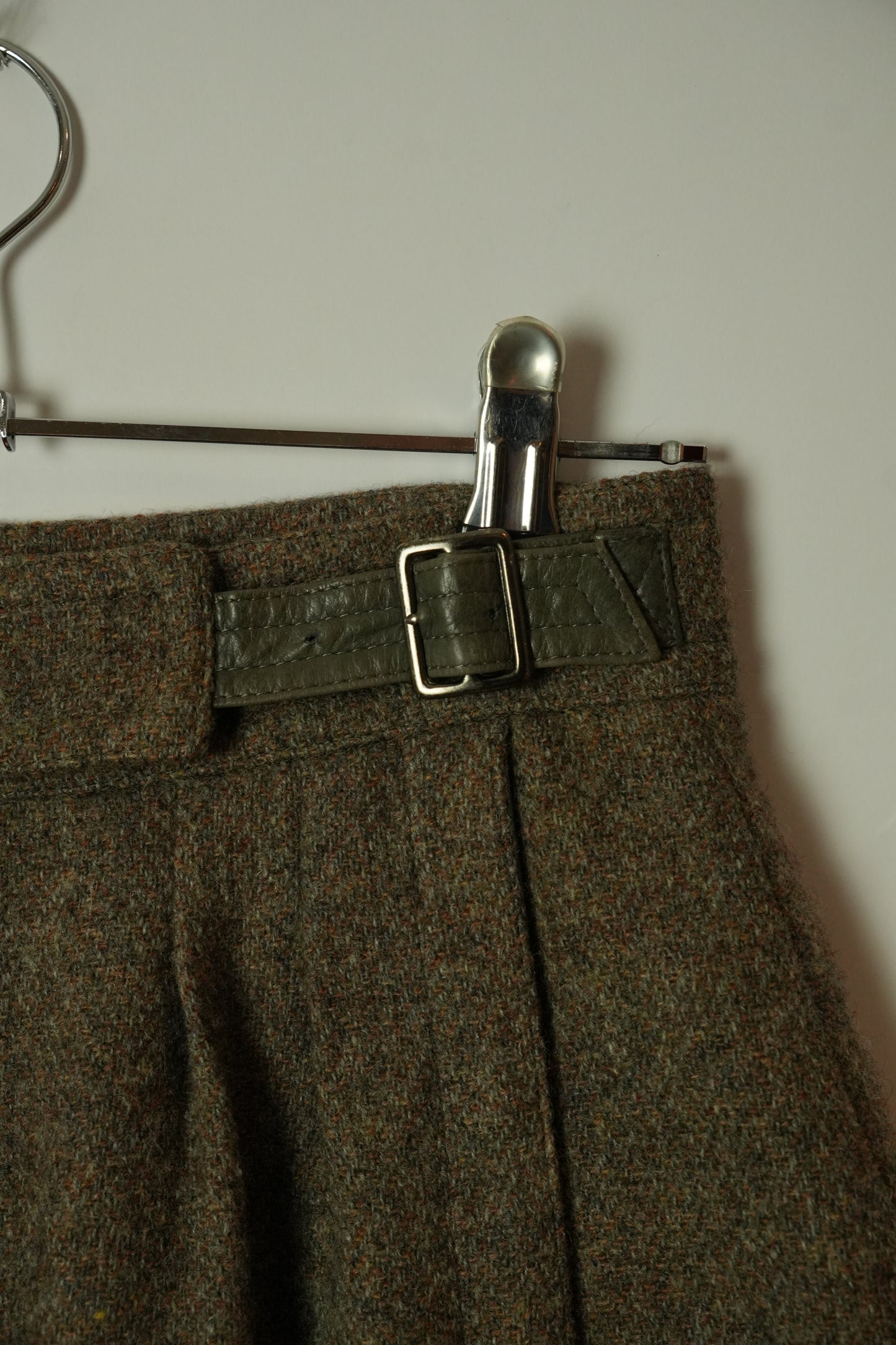 Moschino Wool Tweed Jockey Harem Capri Pants