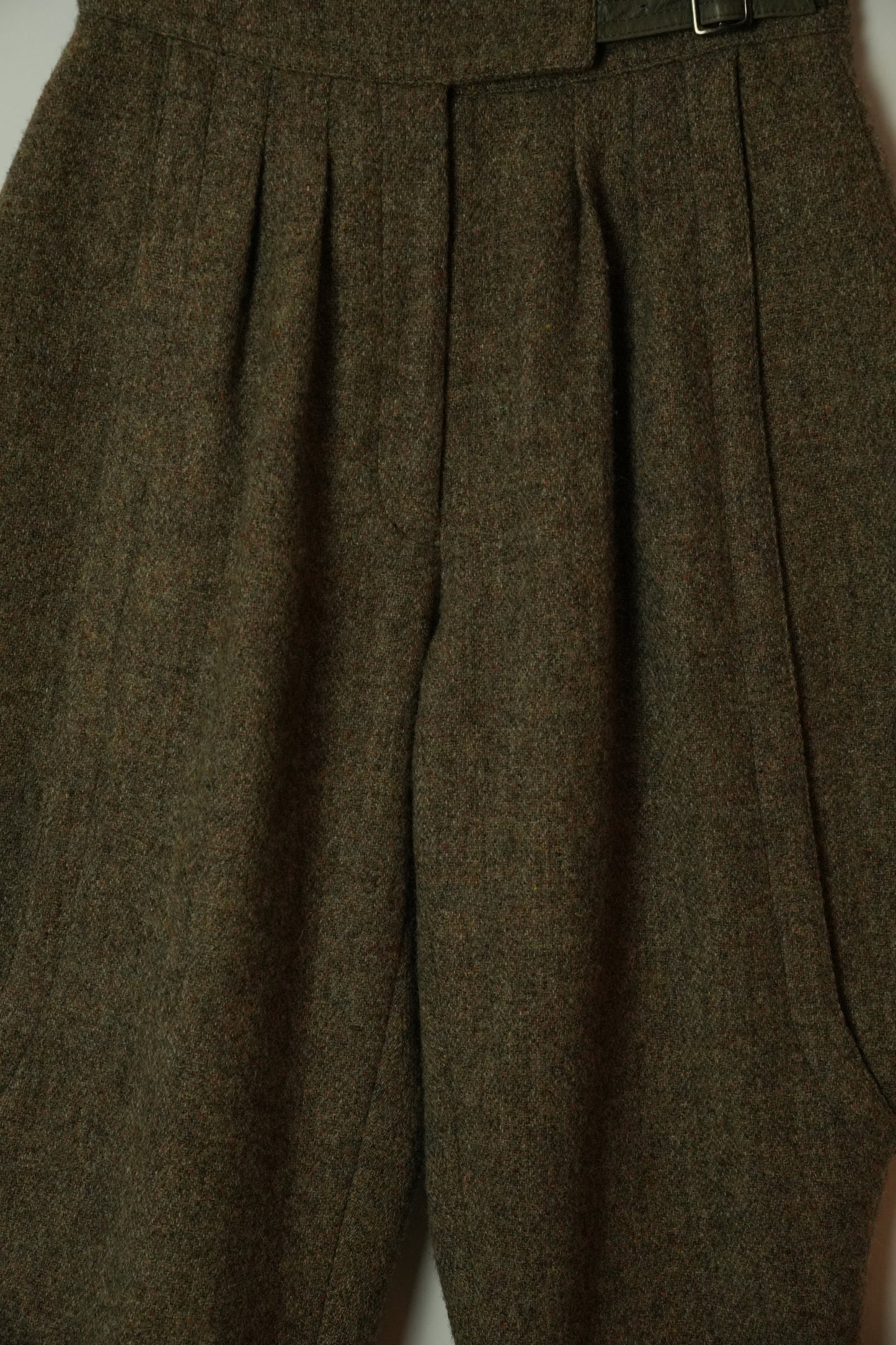 Moschino Wool Tweed Jockey Harem Capri Pants