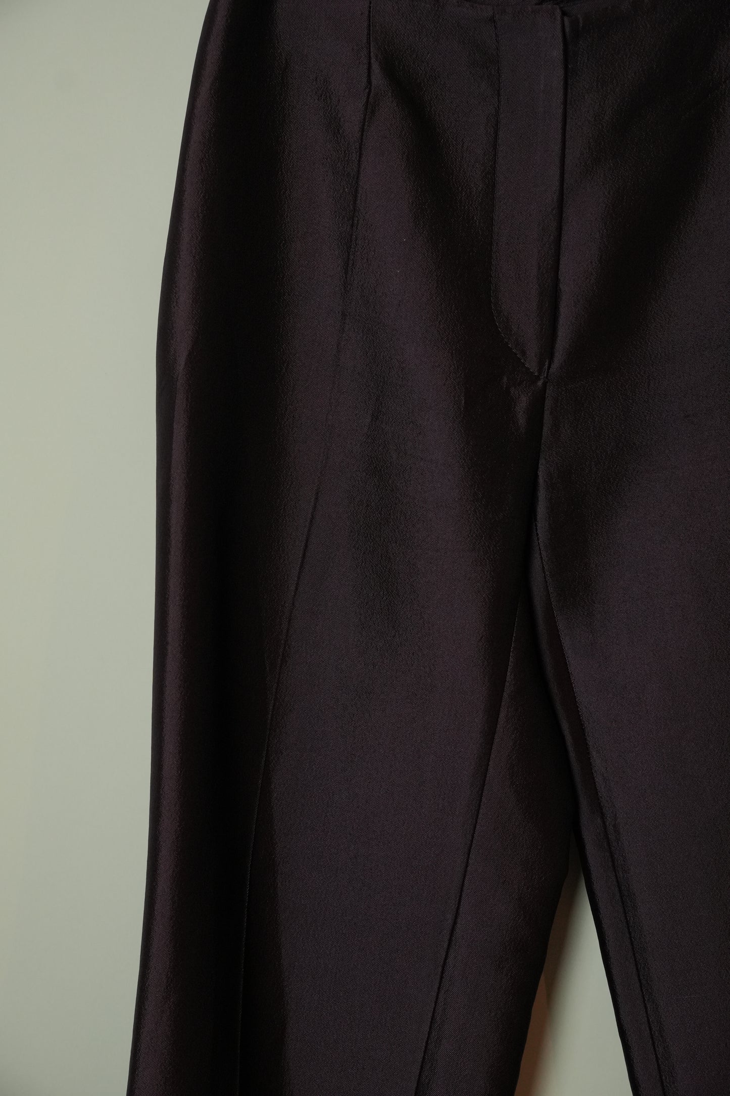 Prada Purple Silk Tapered Pants