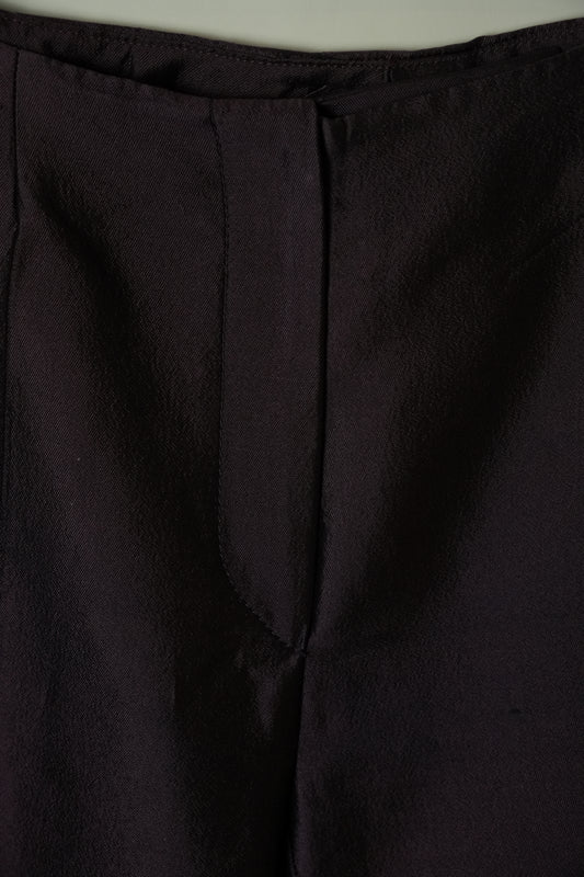Prada Purple Silk Tapered Pants