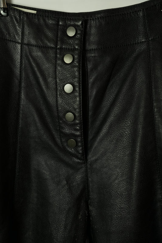 Stella McCartney leather Wide Leg Pants